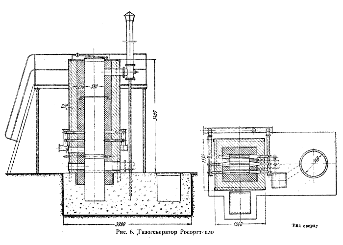 Схема газогенератора Росгортепло